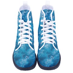 Blue Water Speech Therapy Women s High-top Canvas Sneakers by artworkshop