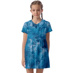 Blue Water Speech Therapy Kids  Asymmetric Collar Dress by artworkshop