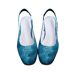 Blue Water Speech Therapy Women s Classic Slingback Heels by artworkshop