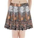 Breathe In Nature Background Pleated Mini Skirt View1