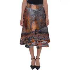 Breathe In Nature Background Perfect Length Midi Skirt by artworkshop