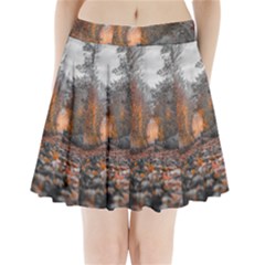 Breathe In Nature Background Pleated Mini Skirt by artworkshop