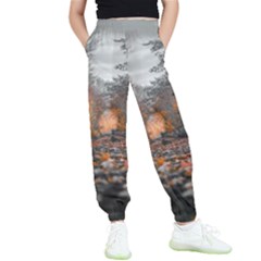 Breathe In Nature Background Kids  Joggers by artworkshop