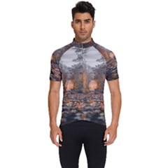 Breathe In Nature Background Men s Short Sleeve Cycling Jersey by artworkshop