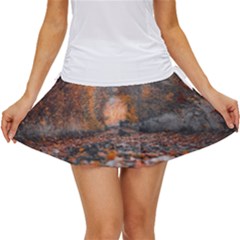 Breathe In Nature Background Women s Skort