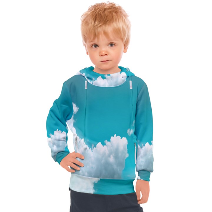 Clouds Hd Wallpaper Kids  Hooded Pullover