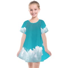 Clouds Hd Wallpaper Kids  Smock Dress by artworkshop