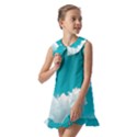 Clouds Hd Wallpaper Kids  Pilgrim Collar Ruffle Hem Dress View2