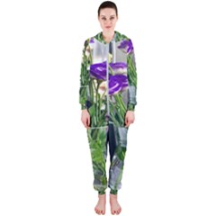 Cute Flower Wallpaper Hooded Jumpsuit (ladies) by artworkshop