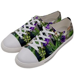 Cute Flower Wallpaper Women s Low Top Canvas Sneakers by artworkshop