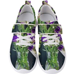 Cute Flower Wallpaper Men s Velcro Strap Shoes by artworkshop