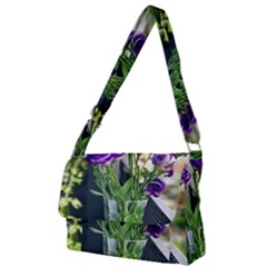 Cute Flower Wallpaper Full Print Messenger Bag (l) by artworkshop