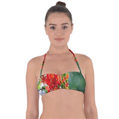 Gathering Sping Flowers Wallpapers Tie Back Bikini Top by artworkshop