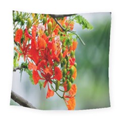 Gathering Sping Flowers Wallpapers Square Tapestry (large) by artworkshop