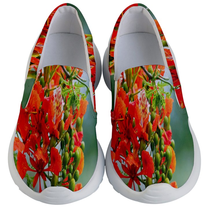 Gathering Sping Flowers Wallpapers Kids Lightweight Slip Ons