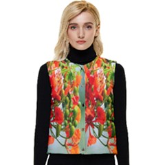 Gathering Sping Flowers Wallpapers Women s Button Up Puffer Vest by artworkshop