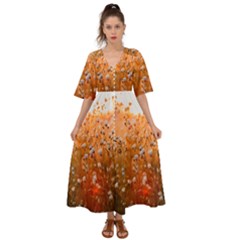 Late Afternoon Kimono Sleeve Boho Dress by artworkshop