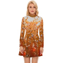 Late Afternoon Long Sleeve Velour Longline Dress by artworkshop