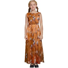 Late Afternoon Kids  Satin Sleeveless Maxi Dress by artworkshop