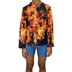 Live Coals Kids  Long Sleeve Swimwear