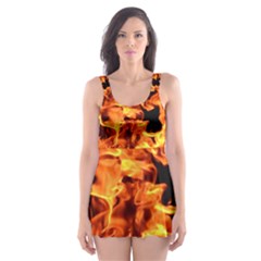 Live Coals Skater Dress Swimsuit by artworkshop