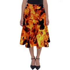 Live Coals Perfect Length Midi Skirt by artworkshop