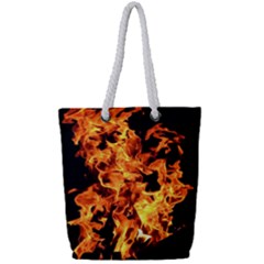 Live Coals Full Print Rope Handle Tote (small) by artworkshop