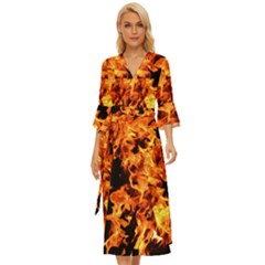 Live Coals Midsummer Wrap Dress by artworkshop