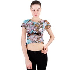 Nature Beautiful Rainbow Crew Neck Crop Top by artworkshop