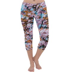 Nature Beautiful Rainbow Capri Yoga Leggings by artworkshop