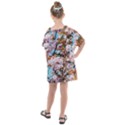 Nature Beautiful Rainbow Kids  One Piece Chiffon Dress View2