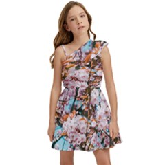 Nature Beautiful Rainbow Kids  One Shoulder Party Dress by artworkshop