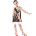 Crazy Cat Selfie Run Time Travel Can Be Dangerous Cat Love Kids  Sleeveless Dress View1