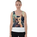 Crazy Cat Selfie Run Time Travel Can Be Dangerous Cat Love Velvet Tank Top View1