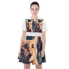 Crazy Cat Selfie Run Time Travel Can Be Dangerous Cat Love Sailor Dress by shoopshirt