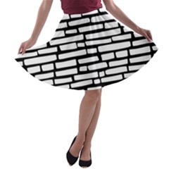 Cartoon Wall  A-line Skater Skirt by ConteMonfrey