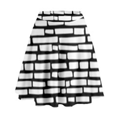 Cartoon Wall  High Waist Skirt by ConteMonfrey