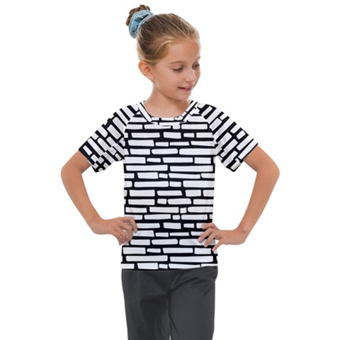 Cartoon Wall  Kids  Mesh Piece Tee by ConteMonfrey