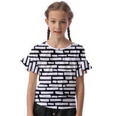 Cartoon Wall  Kids  Cut Out Flutter Sleeves by ConteMonfrey