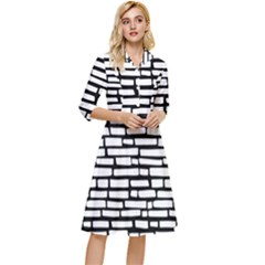 Cartoon Wall  Classy Knee Length Dress by ConteMonfrey