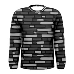 Black And Grey Wall Men s Long Sleeve Tee