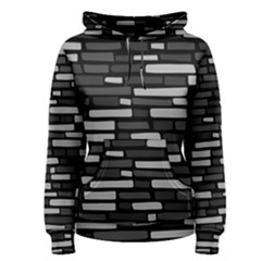 Black And Grey Wall Women s Pullover Hoodie