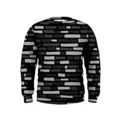 Black And Grey Wall Kids  Sweatshirt