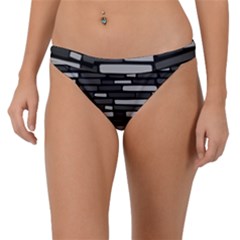 Black And Grey Wall Band Bikini Bottoms by ConteMonfrey