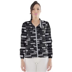 Black And Grey Wall Women s Windbreaker