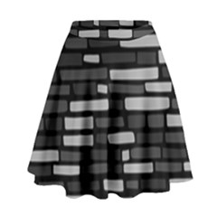 Black And Grey Wall High Waist Skirt by ConteMonfrey