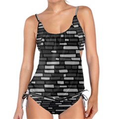 Black And Grey Wall Tankini Set by ConteMonfrey