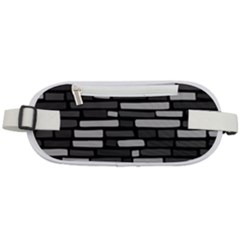 Black And Grey Wall Rounded Waist Pouch by ConteMonfrey