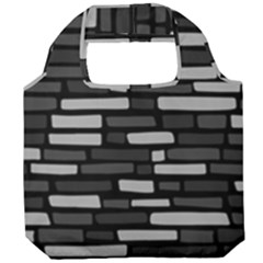 Black And Grey Wall Foldable Grocery Recycle Bag by ConteMonfrey