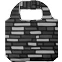 Black and grey Wall Foldable Grocery Recycle Bag View1